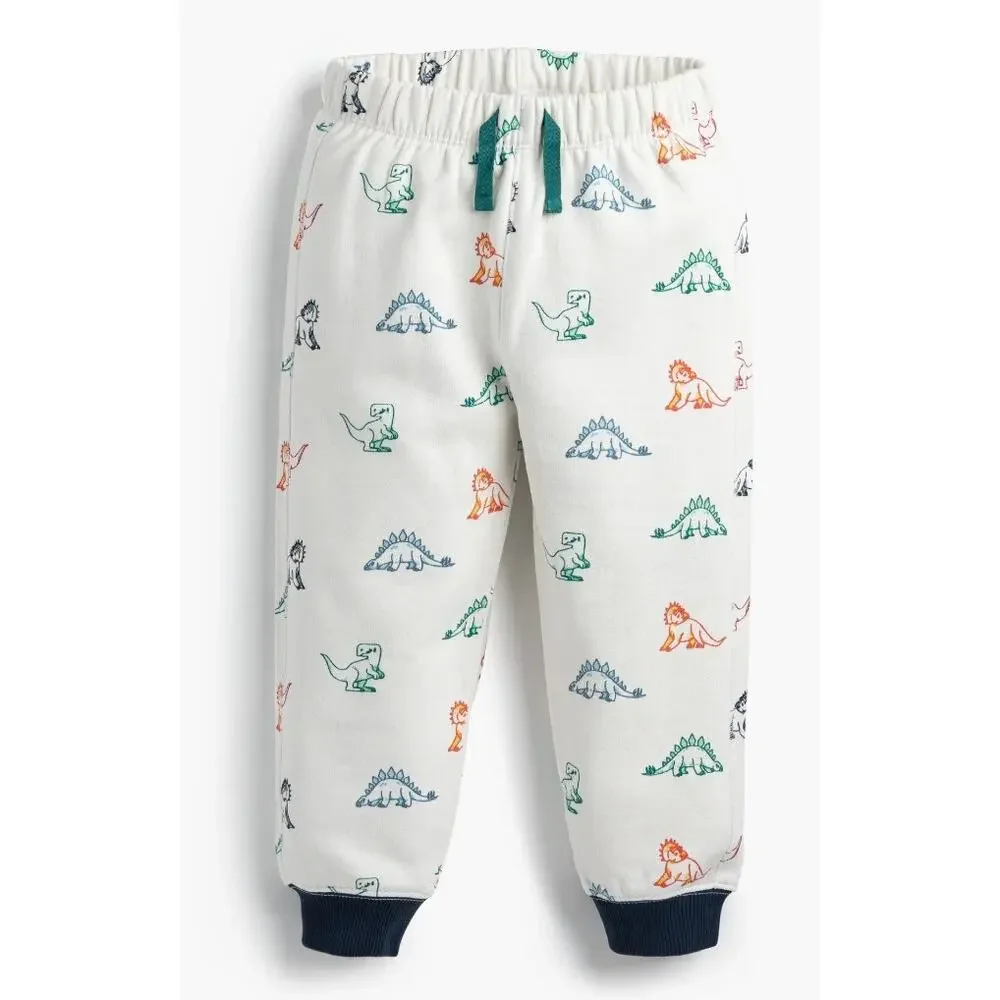 Rainbow Dinosaurs Set Shirt Jogger Sweapants Organic Cotton Monica + Andy Size 5